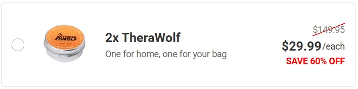 TheraWolf Pain Relief Balm Package 3