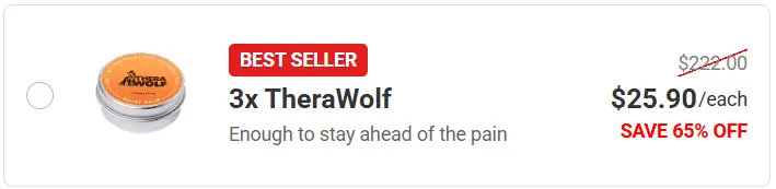 TheraWolf Pain Relief Balm Package 1